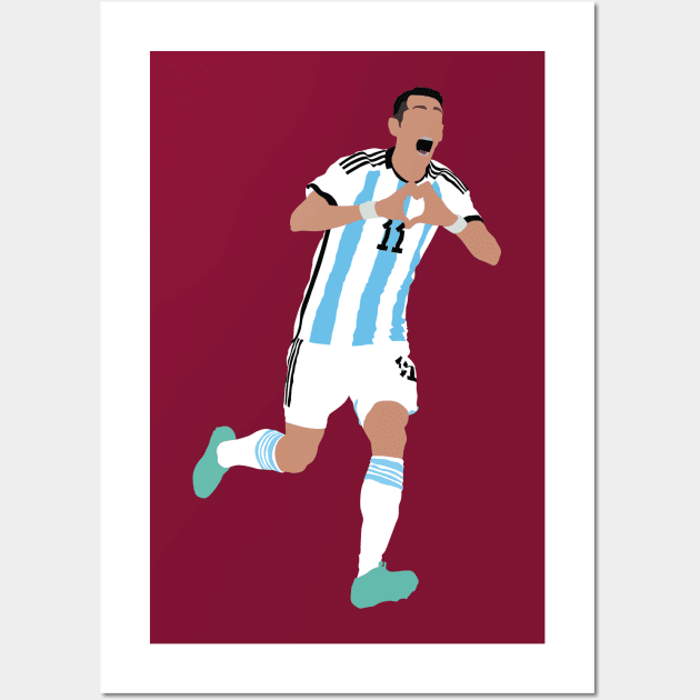 Angel Di Maria, Argentina vs France WC Final 2022 Wall Art by Jackshun